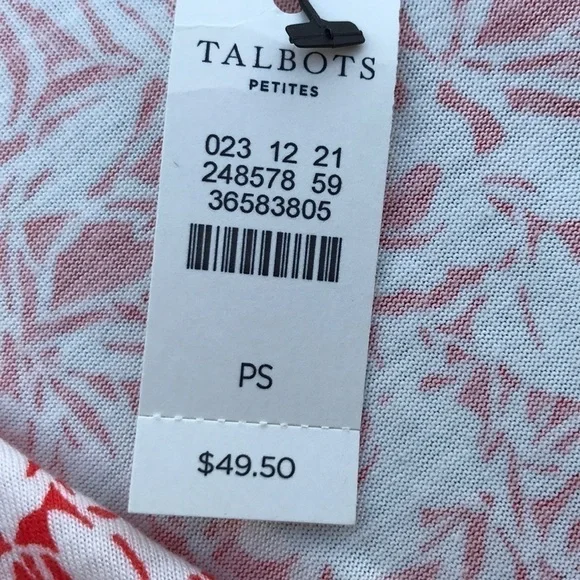 Talbots wrap top size PS - Picture 2 of 4